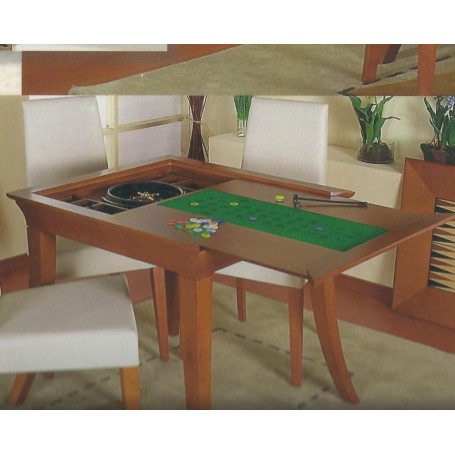 Mesa para jogar xadrez damas cartas em madeira maciça de 80 x 80 cm -  Empório Tambo em Promoção na Americanas